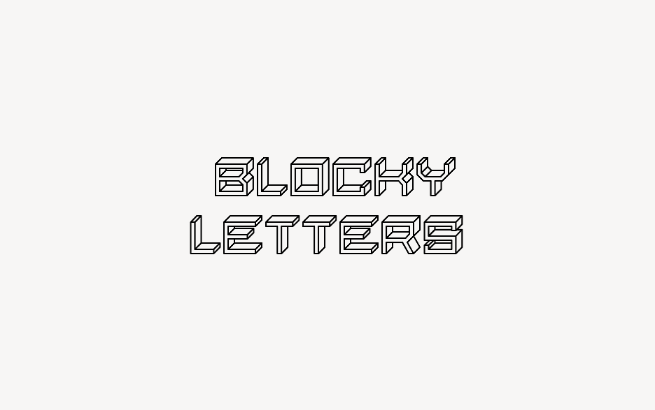 Blocky Letters - Font Free [ Download Now ]