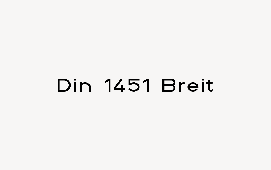 Din 1451 Breit - Font Free [ Download Now ]