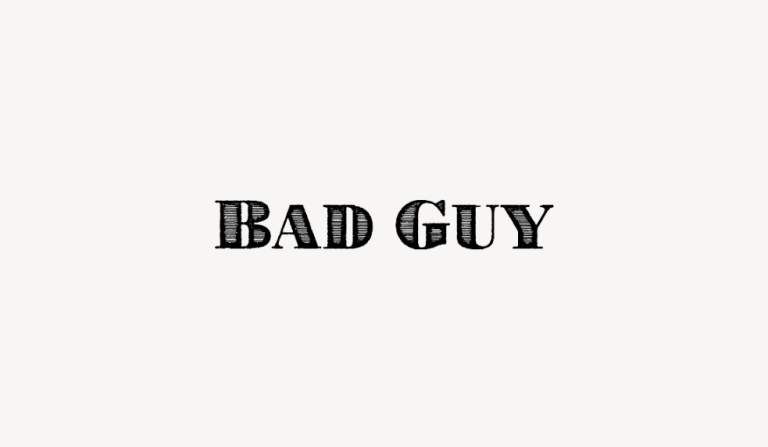 Bad Guy - Font Free [ Download Now ]