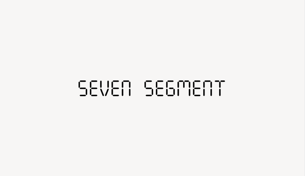 Seven Segment - Font Free [ Download Now ]