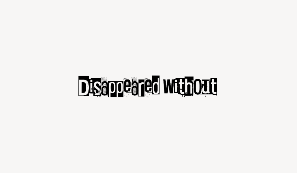 Disappeared Without - Font Free [ Download Now ]