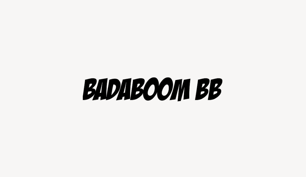 Badaboom BB - Font Free [ Download Now ]