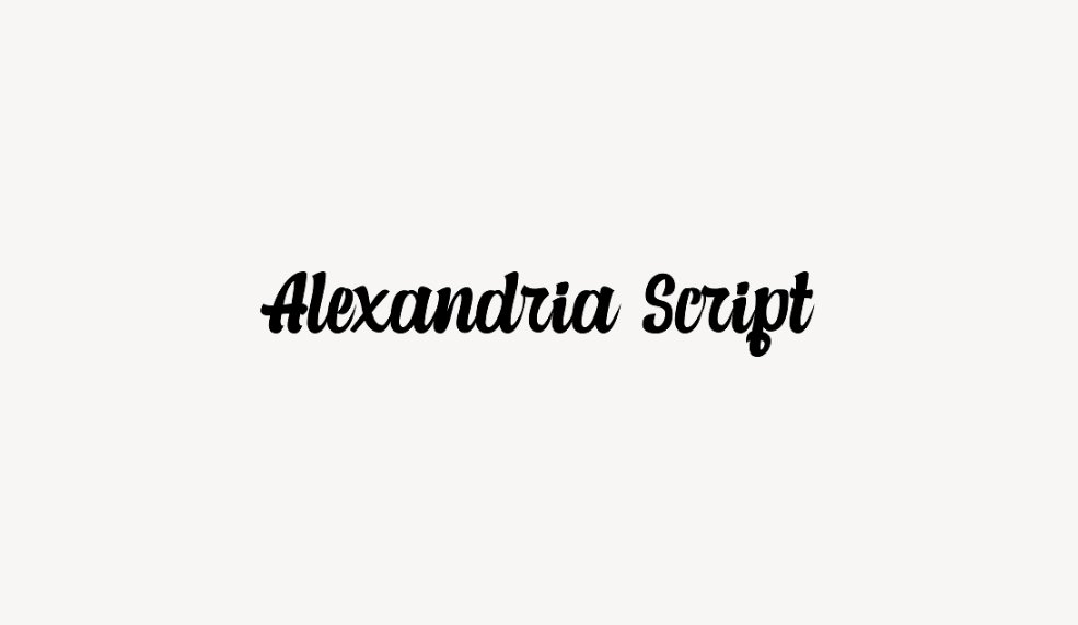 Alexandria Script - Font Free [ Download Now ]