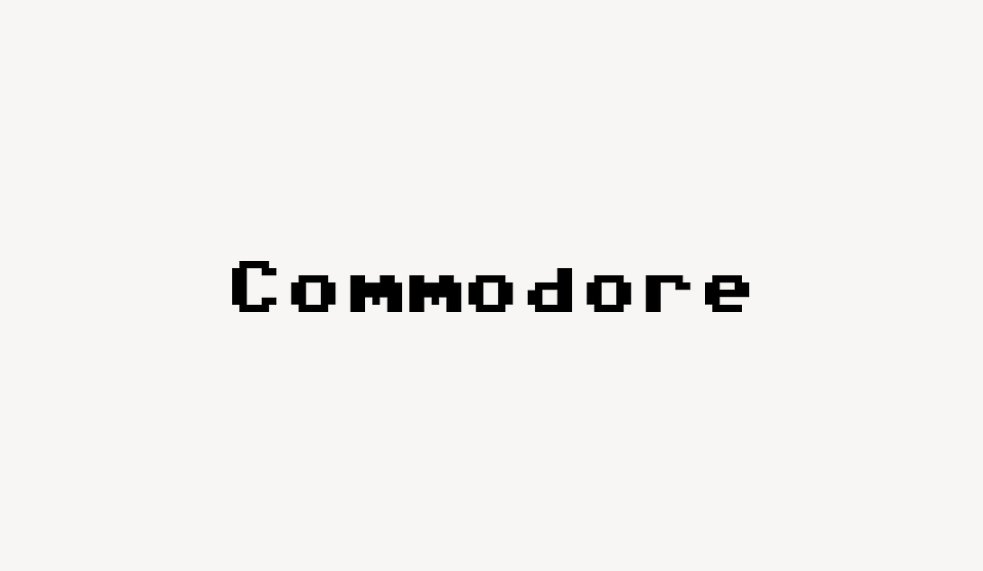 Commodore - Font Free [ Download Now ]