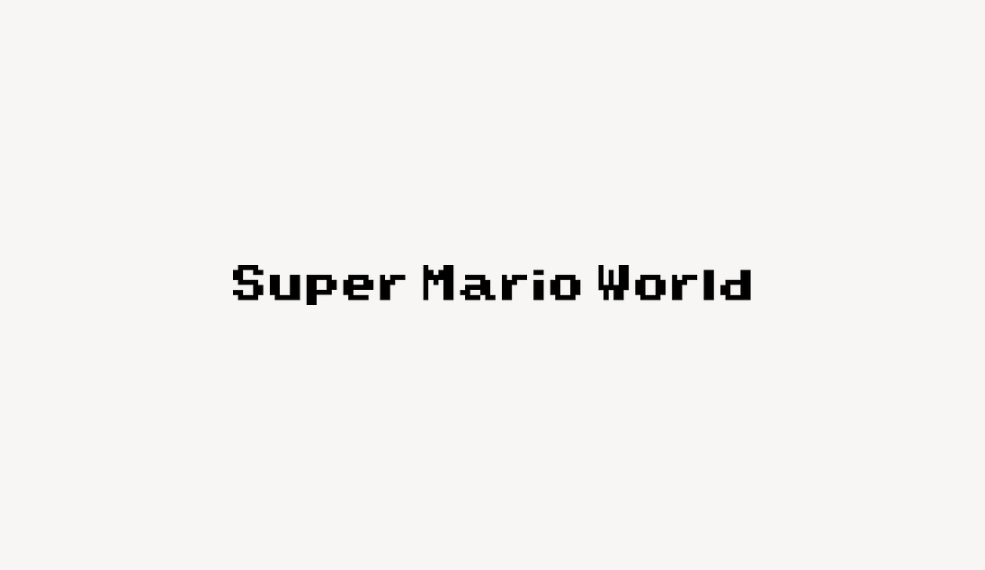 Super Mario World - Font Free [ Download Now ]
