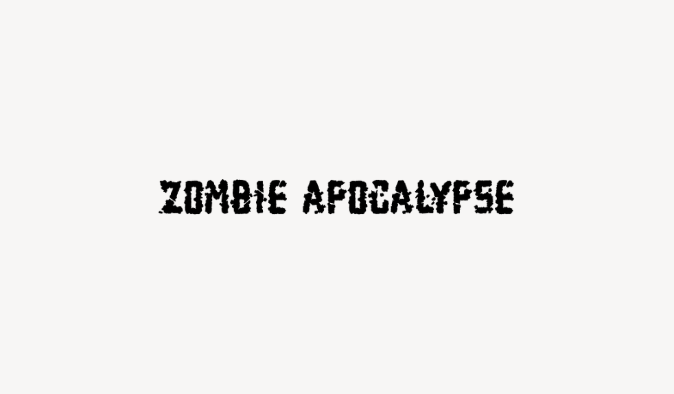 Zombie Apocalypse - Font Free [ Download Now ]
