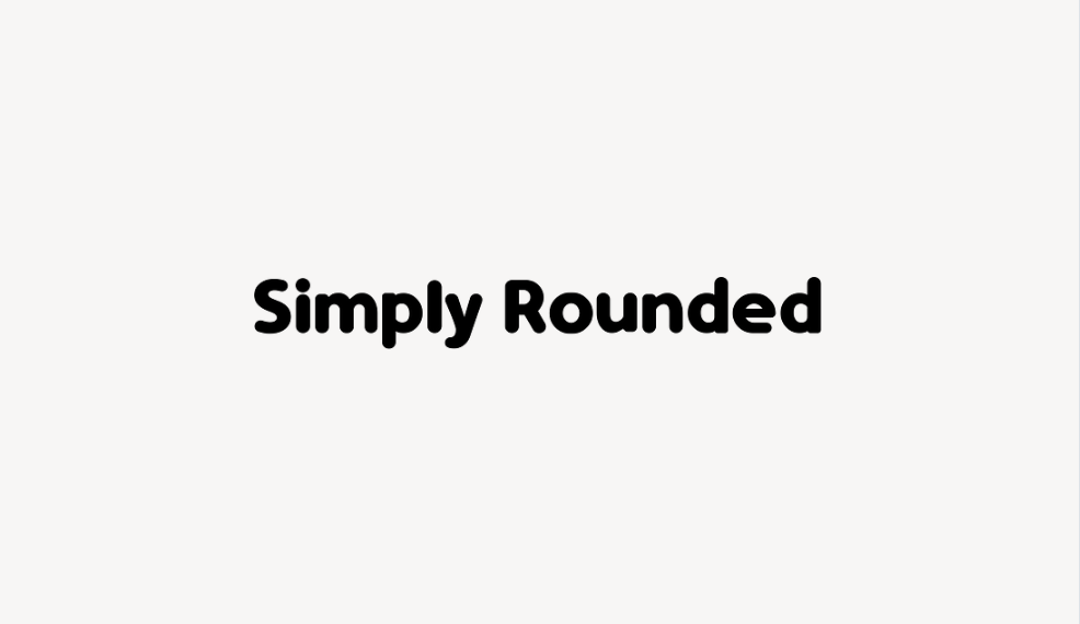 Simply Rounded - Font Free [ Download Now ]