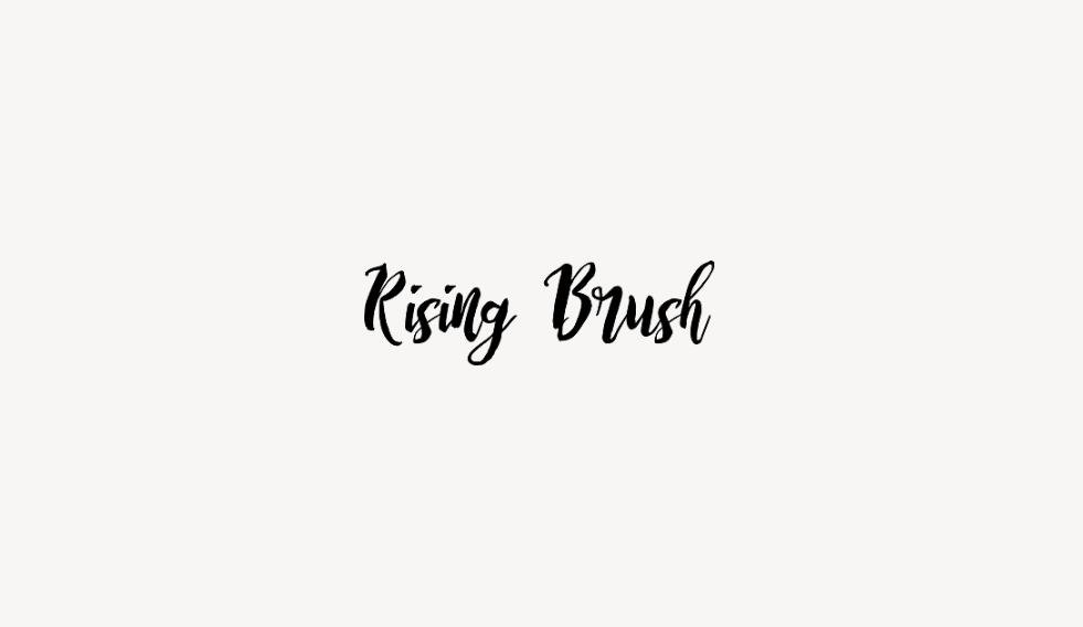 Rising Brush - Font Free [ Download Now ]