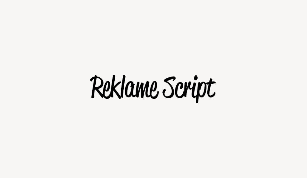 Reklame Script - Font Free [ Download Now ]