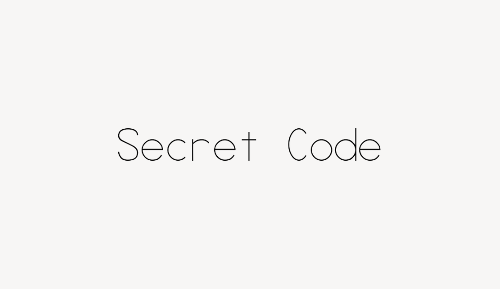 Secret Code - Font Free [ Download Now ]