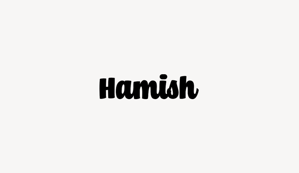 Hamish - Font Free [ Download Now ]