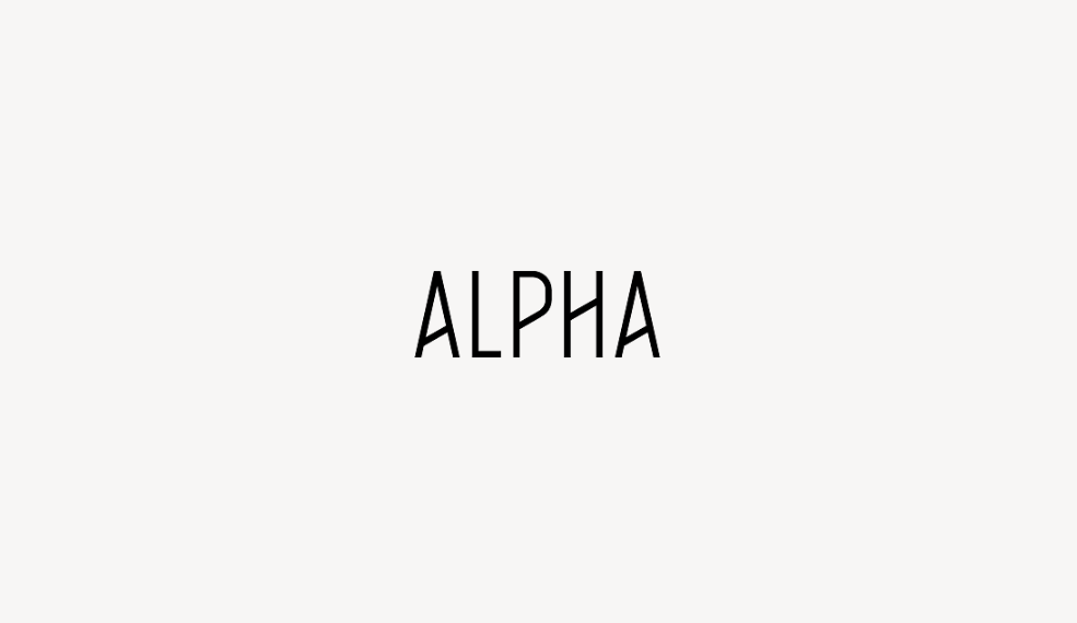 Alpha - Font Free [ Download Now ]