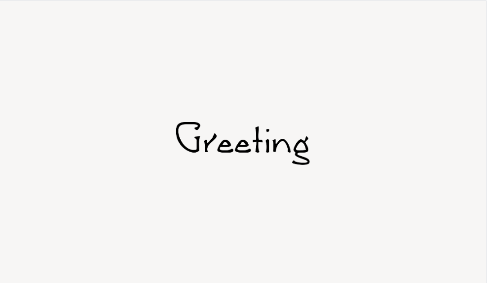 Greeting - Font Free [ Download Now ]