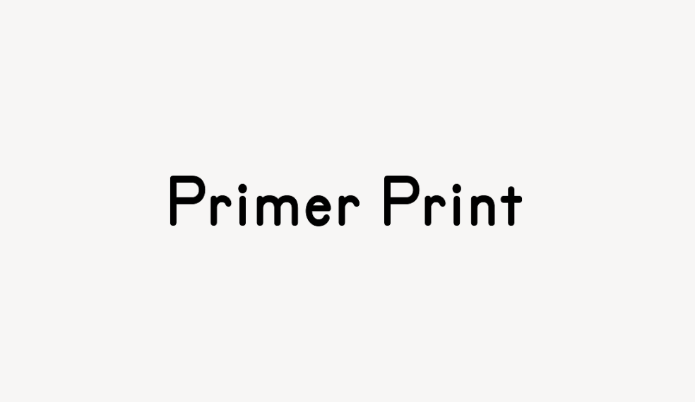 Primer Print - Font Free [ Download Now ]