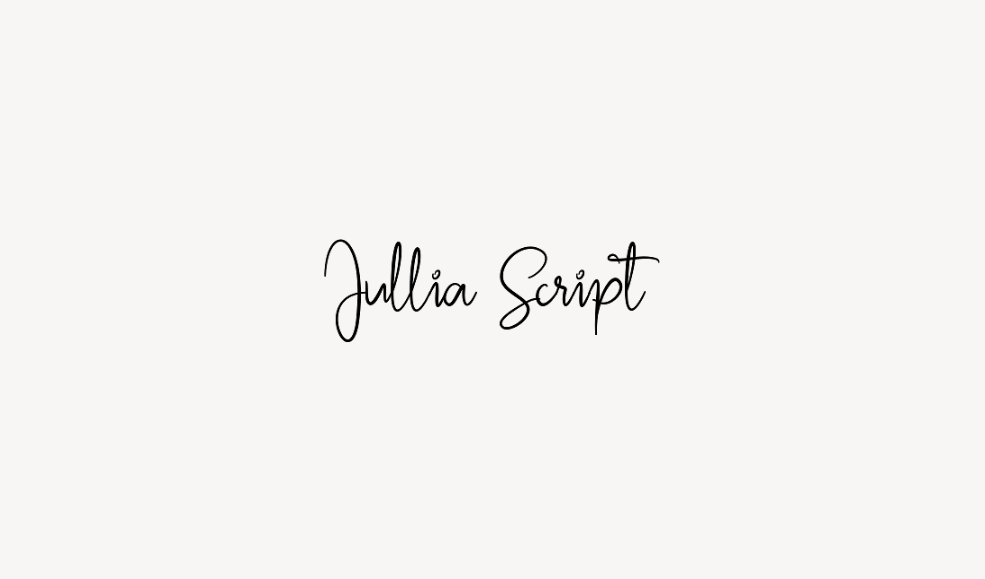 Jullia Script - Font Free [ Download Now ]