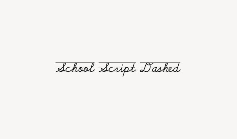 School Script Dashed - Font Free [ Download Now ]