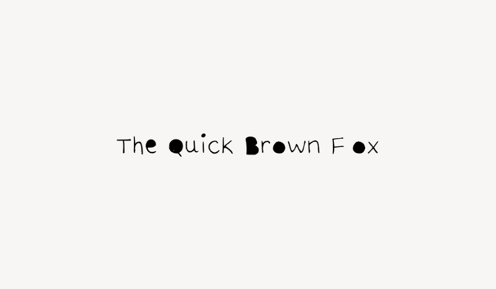The Quick Brown Fox - Font Free [ Download Now ]