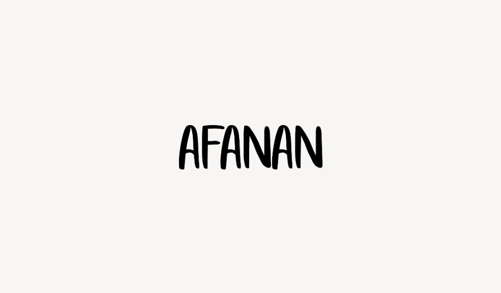 Afanan - Font Free [ Download Now ]