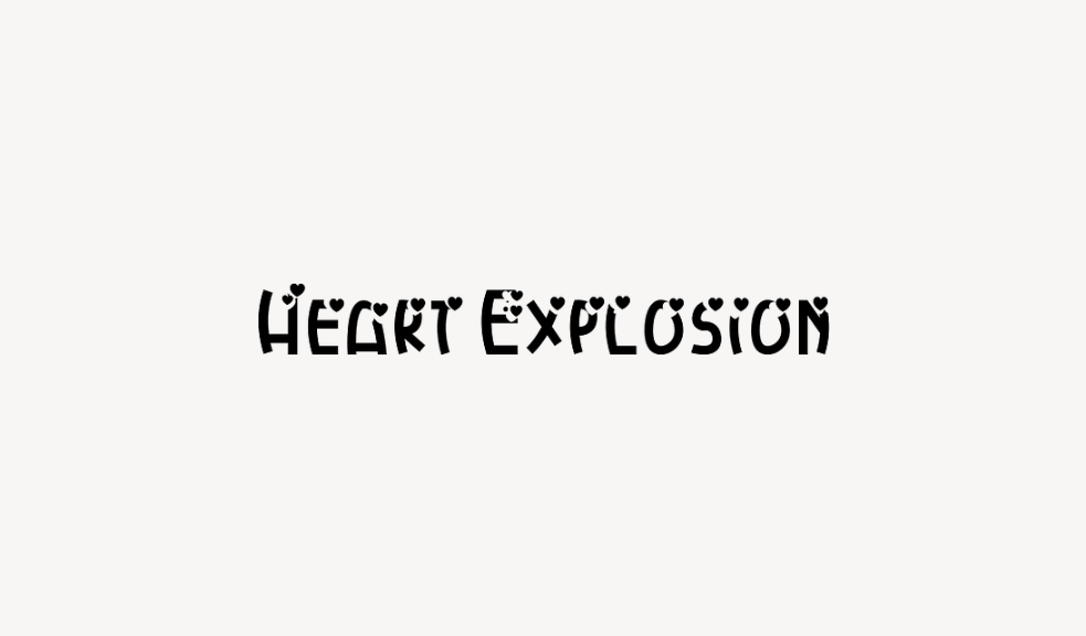 Heart Explosion - Font Free [ Download Now ]