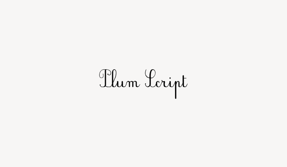 Plum Script - Font Free [ Download Now ]