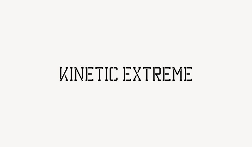 Kinetic Extreme - Font Free [ Download Now ]