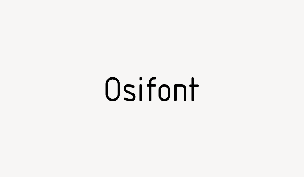 Osifont - Font Free [ Download Now ]