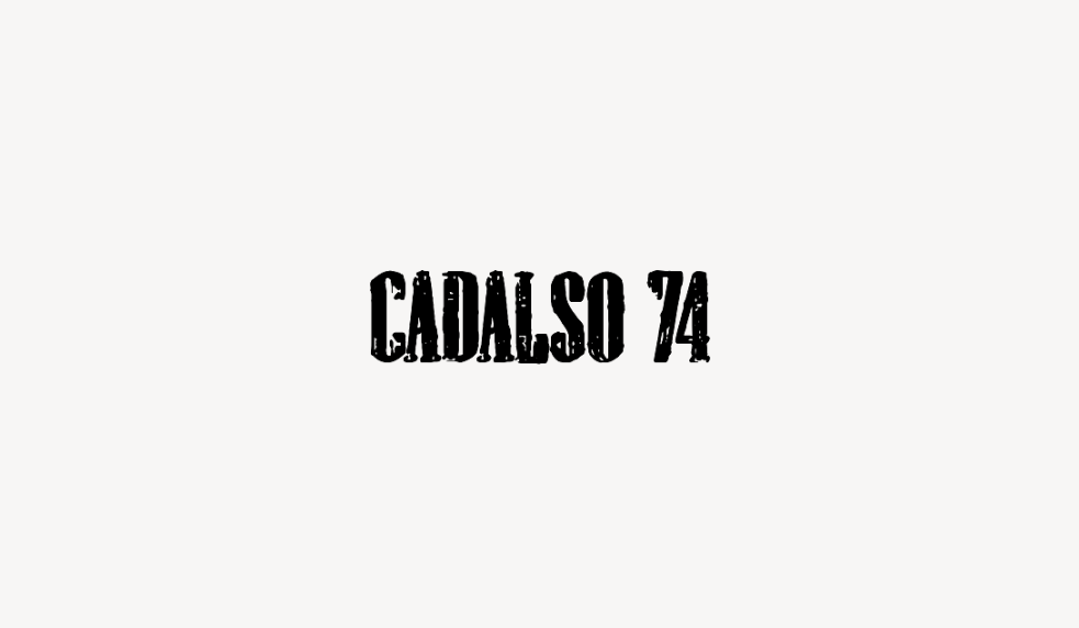 Cadalso 74 - Font Free [ Download Now ]