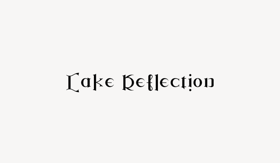 Lake Reflection - Font Free [ Download Now ]