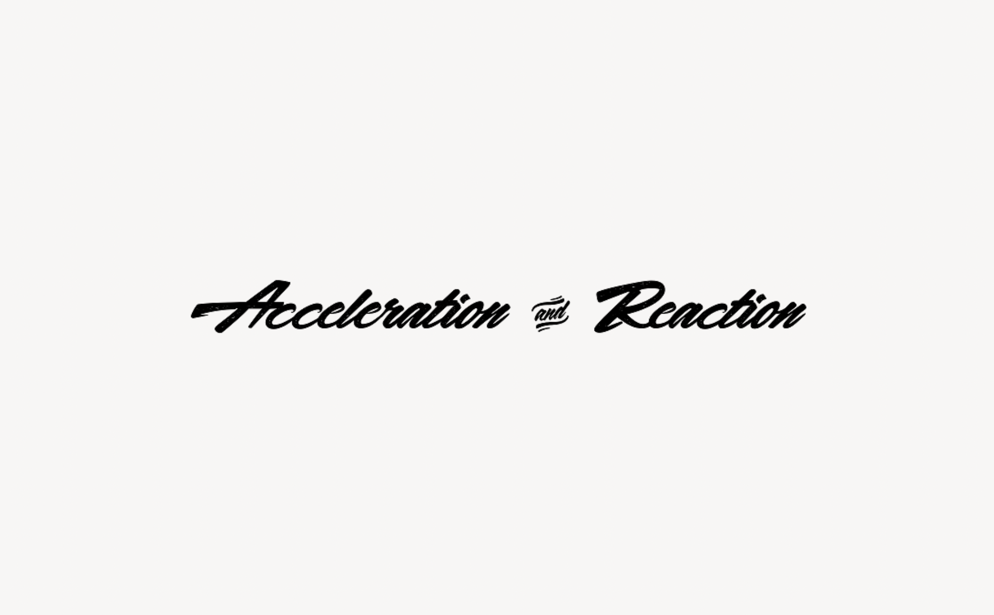 Acceleration & Reaction - Font Free [ Download Now ]
