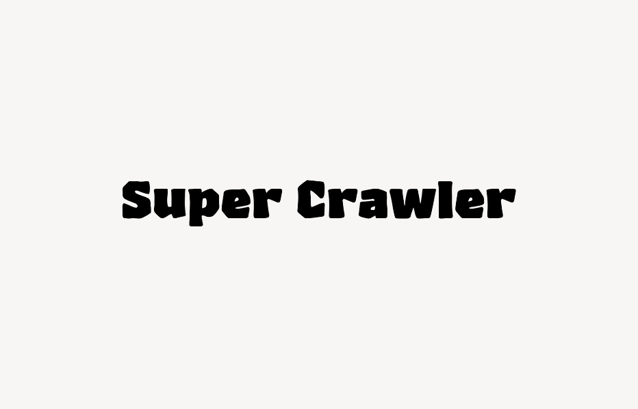 Super Crawler - Font Free [ Download Now ]