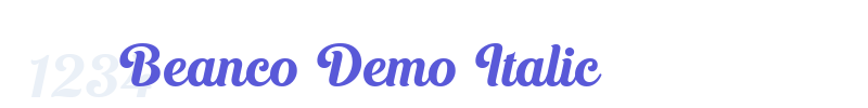 Beanco Demo Italic