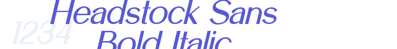Headstock Sans Bold Italic