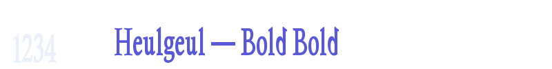 Heulgeul – Bold Bold