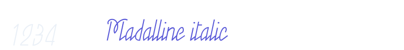 Madalline italic
